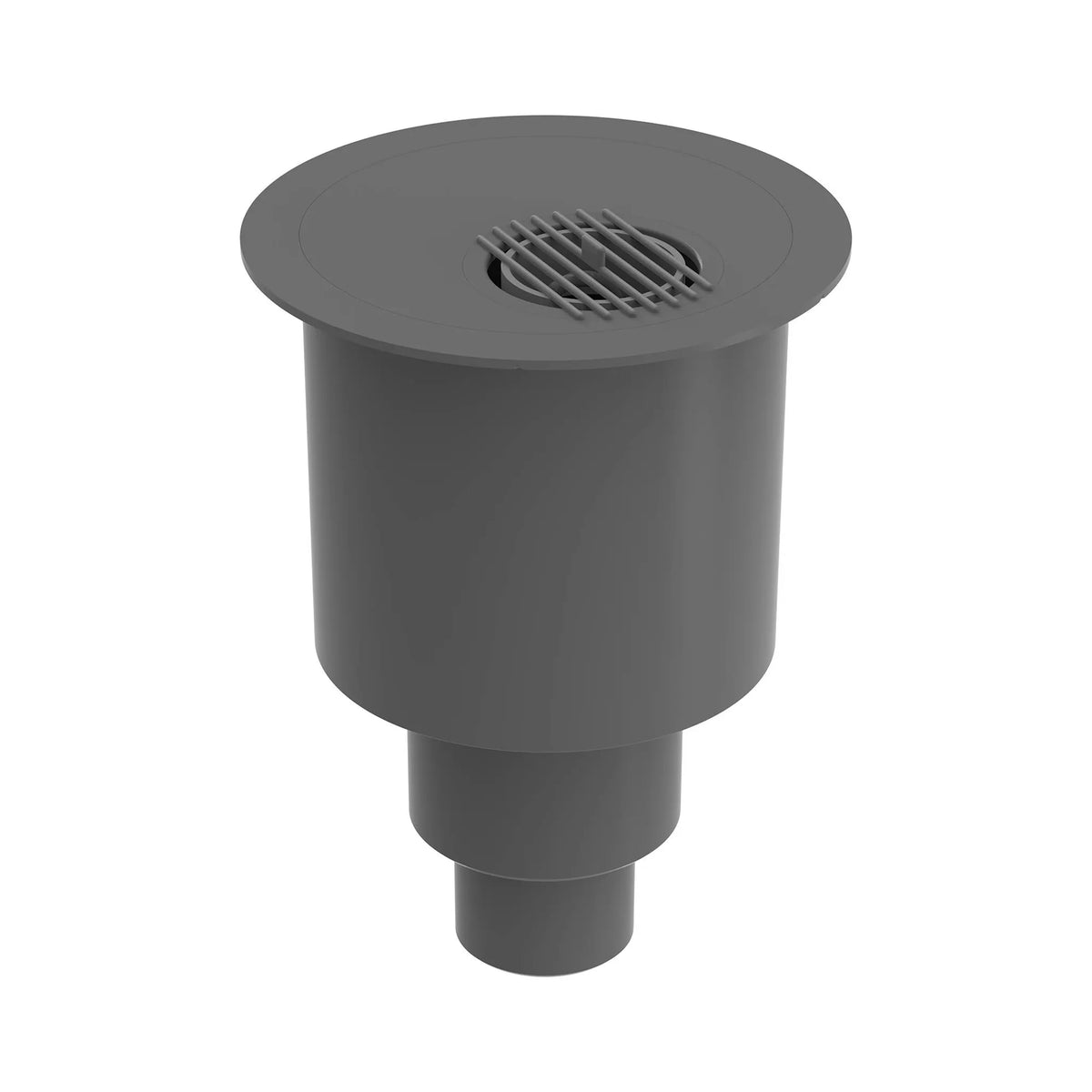 Évacuation verticale grise pour kits complets de caniveaux de douche raccourcissables