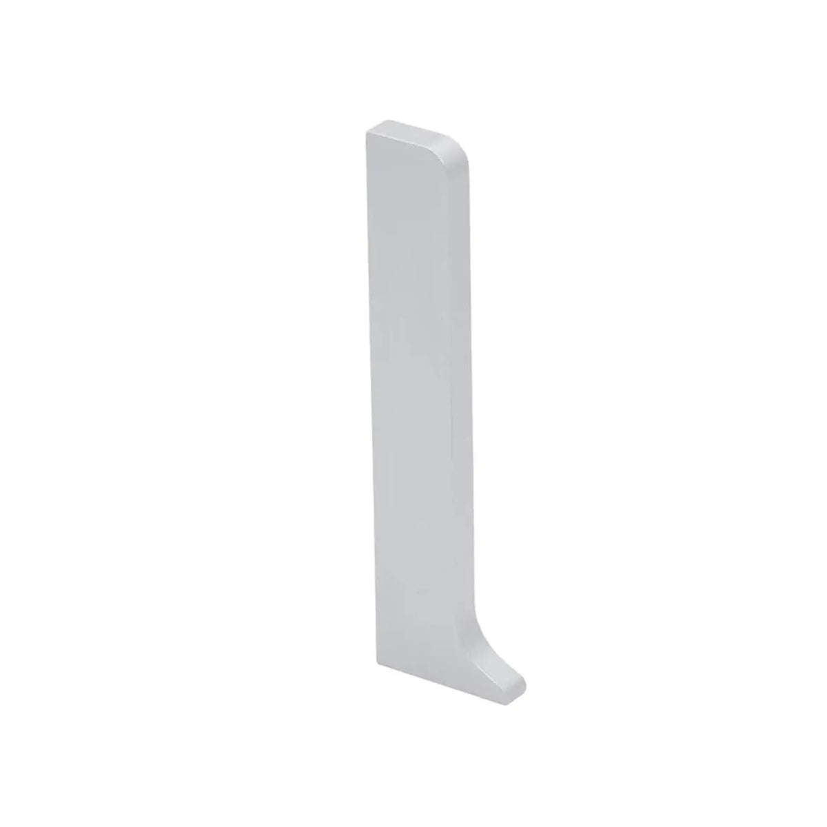Embout gauche argent mat pour plinthe Reno en aluminium #FR0002799