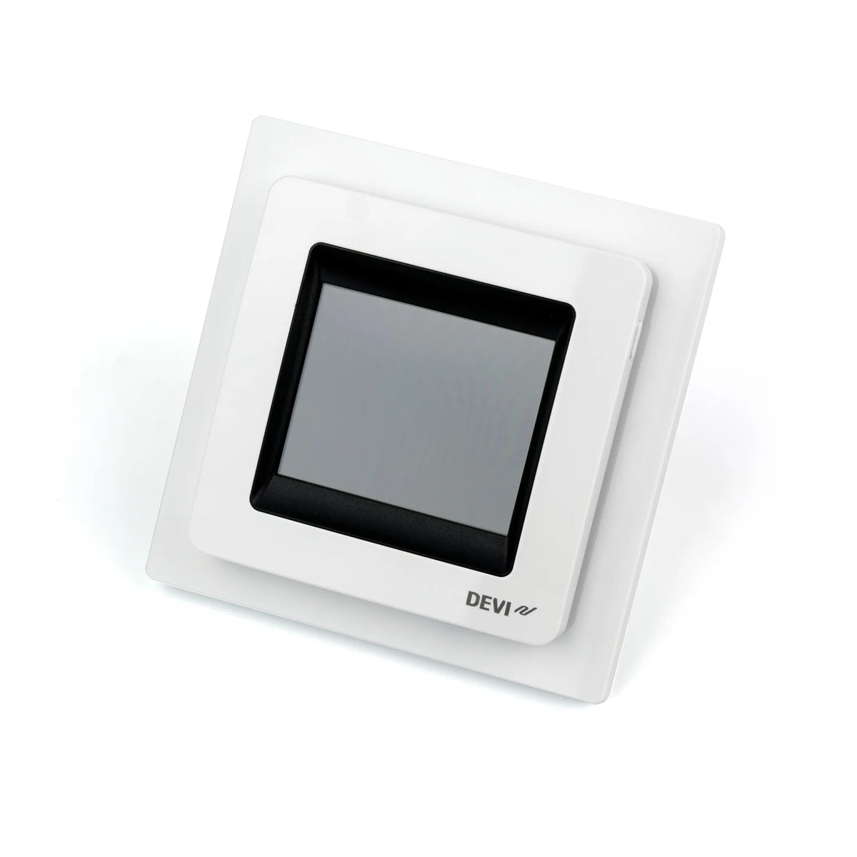 Weißes Thermostat für beheizte Räume mit Touchfunktion #A0005298