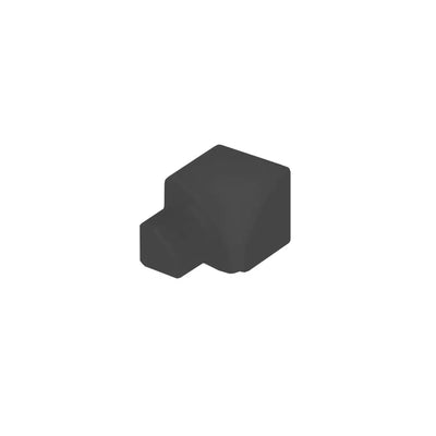 DURAL internal corners for aluminium round edge tile trim black