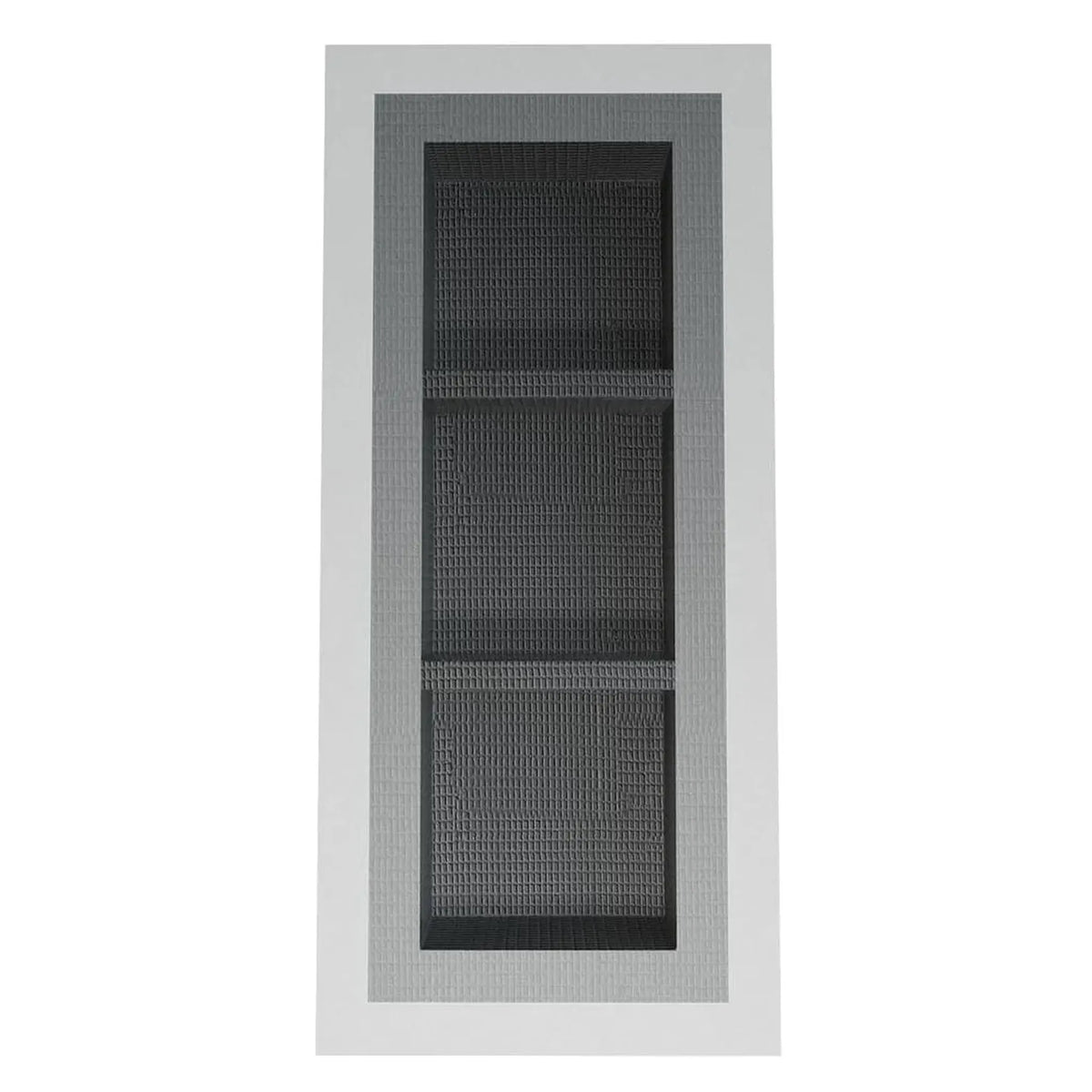 Frontansicht der Wandnische befliesbar PRO 250 x 800 x 87 mm mit Abdichtungsvlies und zwei Zwischenböden #A0005003