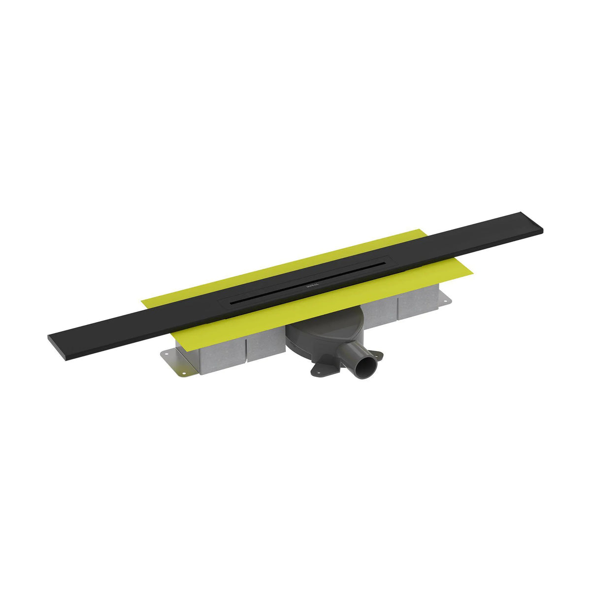 Kit complet de caniveau de douche raccourcissable pour raccordement mural avec grille noire et 71 mm de hauteur d'encastrement. #A0005336
#A0005342
#A0005348