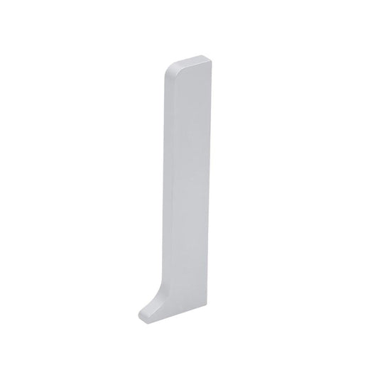 Embout droit argent mat pour plinthe Reno en aluminium #FR0002800
