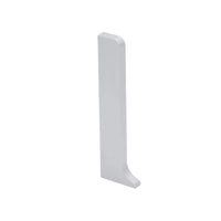 Embout gauche argent mat pour plinthe Reno en aluminium #FR0002799
