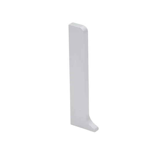 Embout gauche argent mat pour plinthe Reno en aluminium #FR0002799
