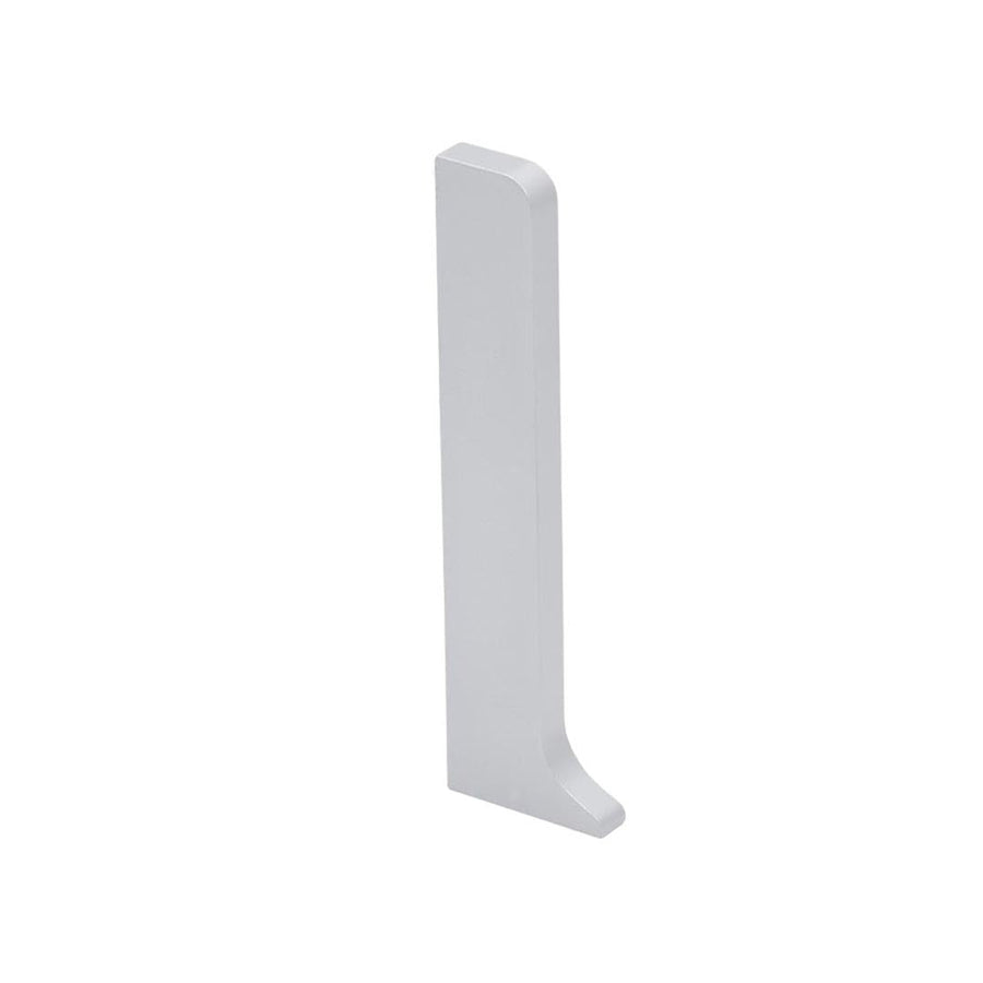 Embout gauche argent mat pour plinthe Reno en aluminium #FR0002799
