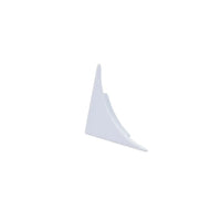 Embout profilé de raccordement mural COVE en aluminium blanc #FR0002916