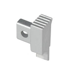 Embout droit argent mat pour nez de marche Squarestep en aluminium #FR0004652
#FR0004659
#FR0004666