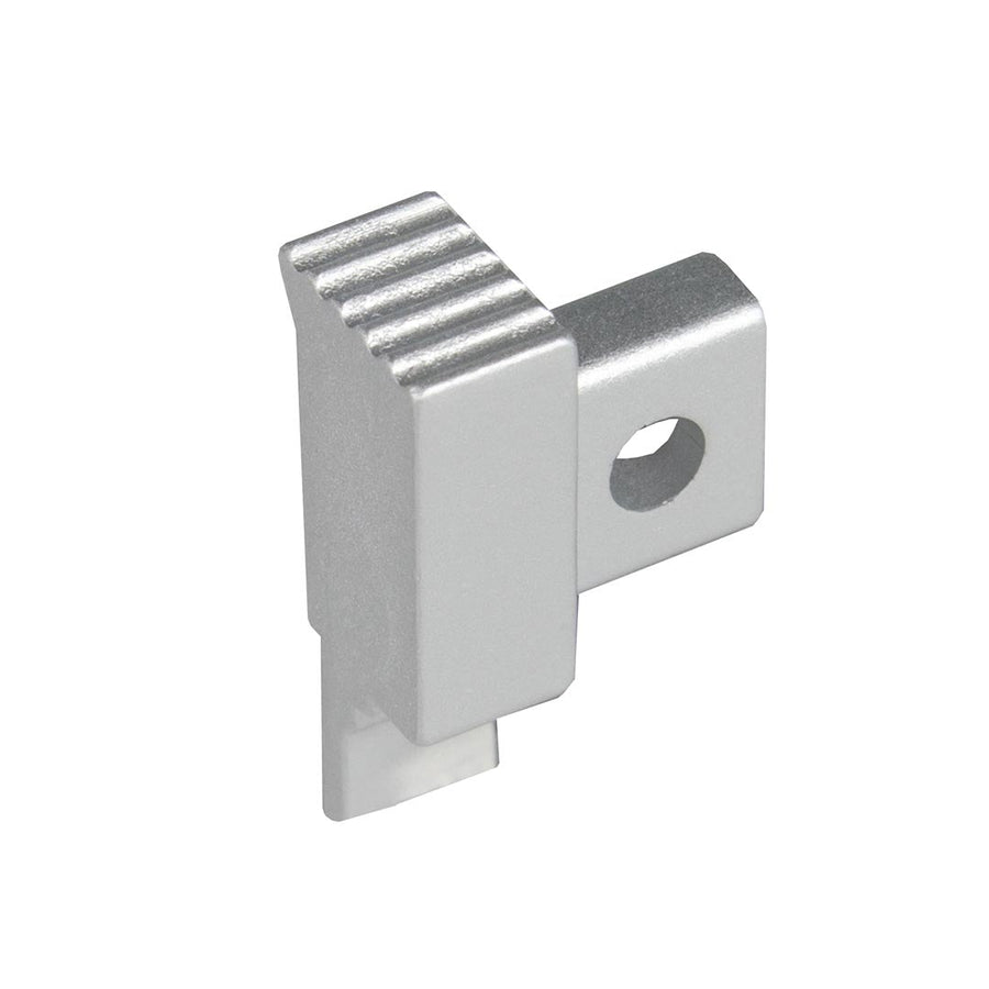 Embout gauche argent mat pour nez de marche Squarestep en aluminium #FR0004651
#FR0004658
#FR0004665
