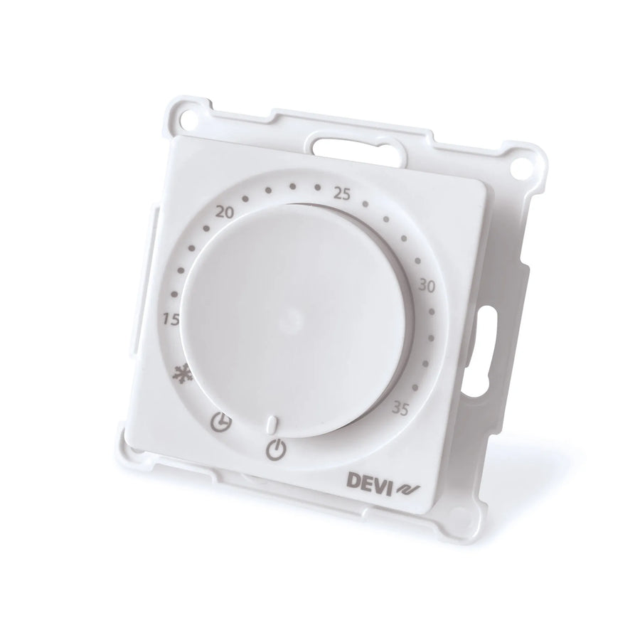 Weißes Thermostat zur Regelung der Heizung im Raum #A0005299