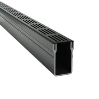 Caniveau de drainage haut et étroit UD Pro 65 avec grille noire et corps de caniveau noir #FR0003398
#FR0003400