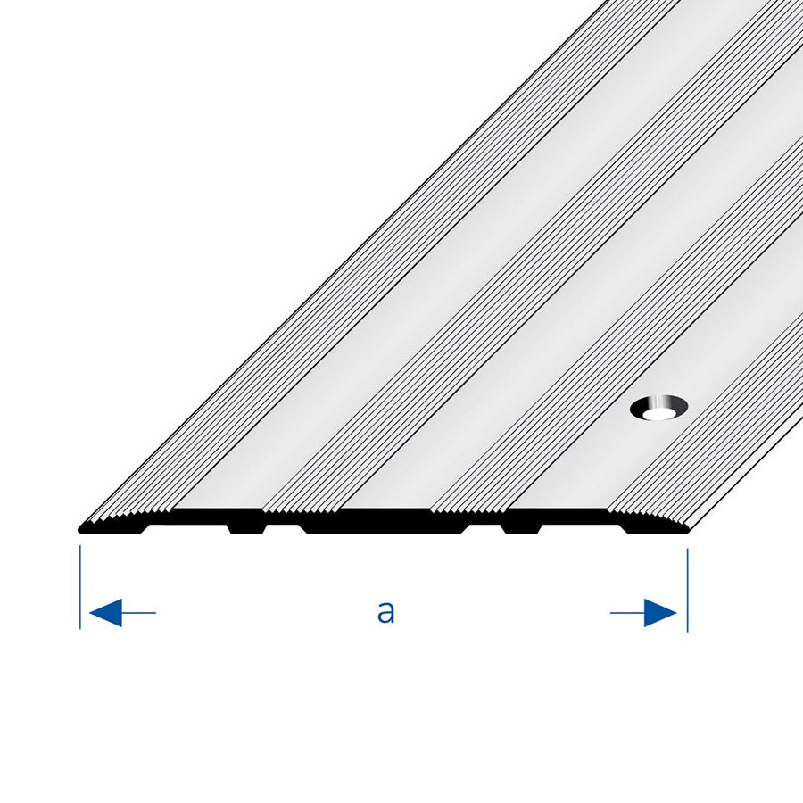 Dessin du profilé de recouvrement des joints de dilatation avec surface striée en largeur 100mm #FR0002939 #FR0002943