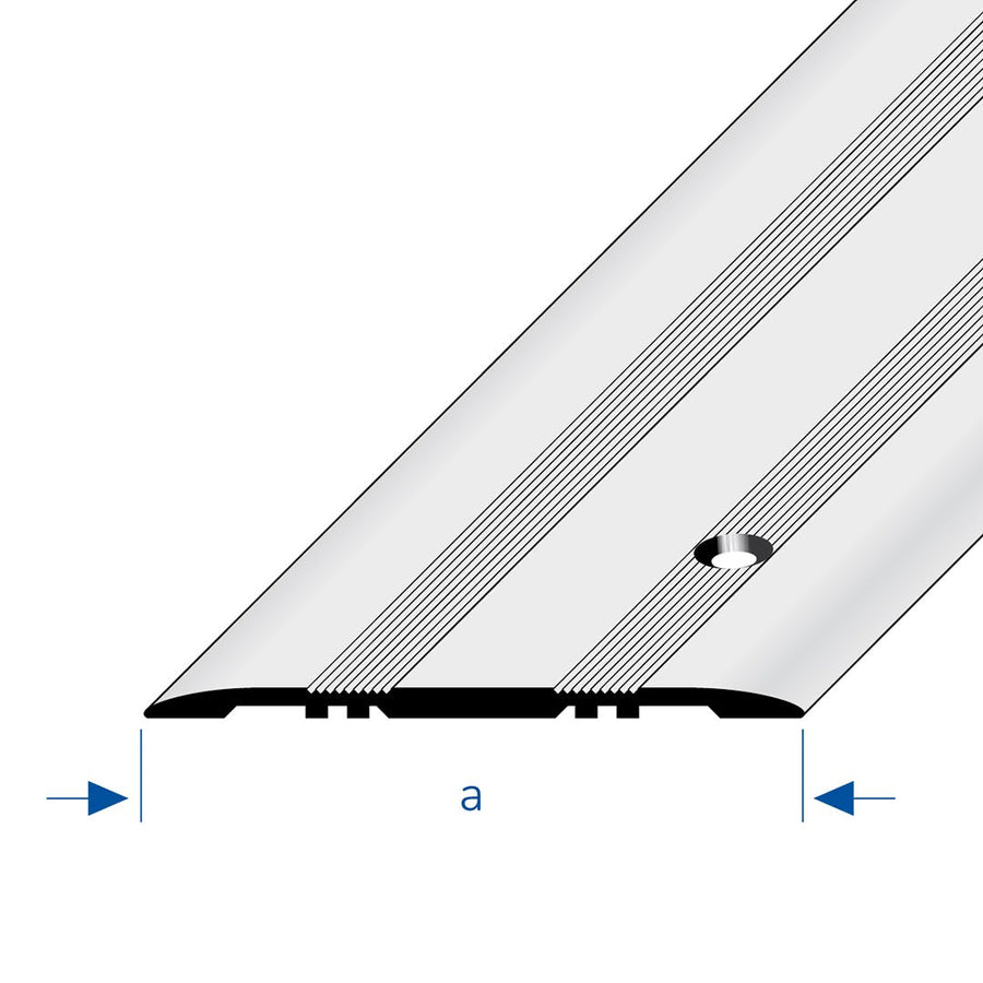 Dessin du profilé de recouvrement des joints de dilatation avec surface striée en largeur 80mm #FR0002938 #FR0002942