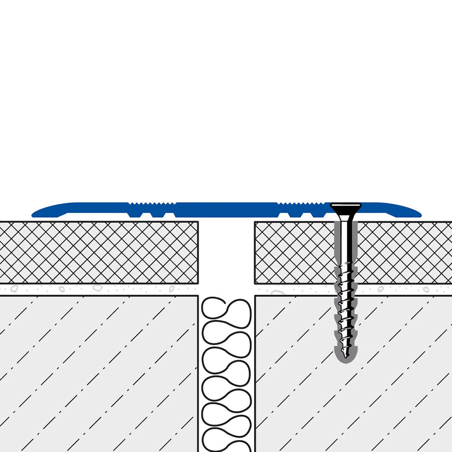 Dessin du profilé de recouvrement percé avec surface striée #FR0002939 #FR0002943 #FR0002940 #FR0002944