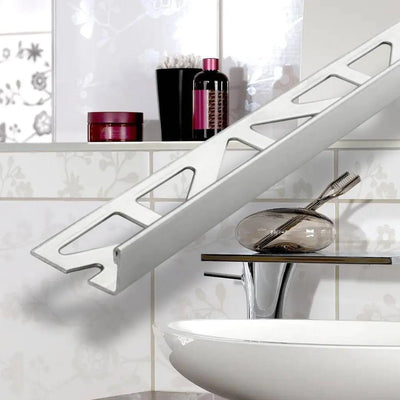 DURAL aluminium straight edge tile trim silver – View 2
