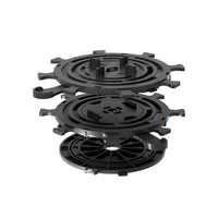 Stelzlager S aus schwarzem PVC für 4mm Fugenbreiten in Einzelteilen
#A0005236
#A0005237