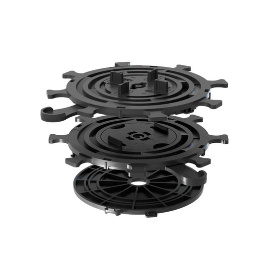 Stelzlager S aus schwarzem PVC für 4mm Fugenbreiten in Einzelteilen
#A0005236
#A0005237