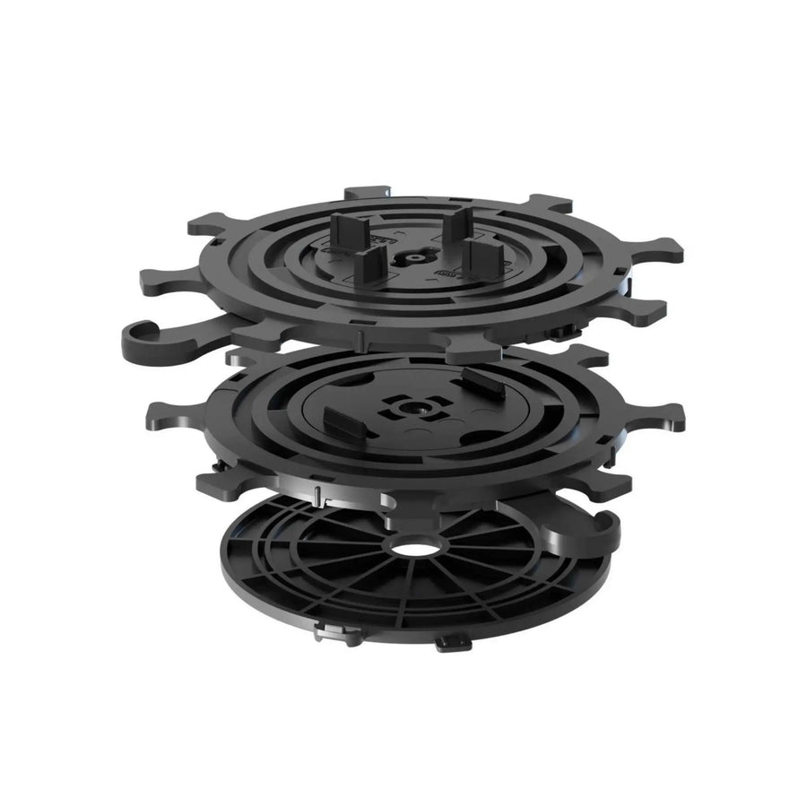 Stelzlager S aus schwarzem PVC für 4mm Fugenbreiten in Einzelteilen
#A0005236
#A0005237