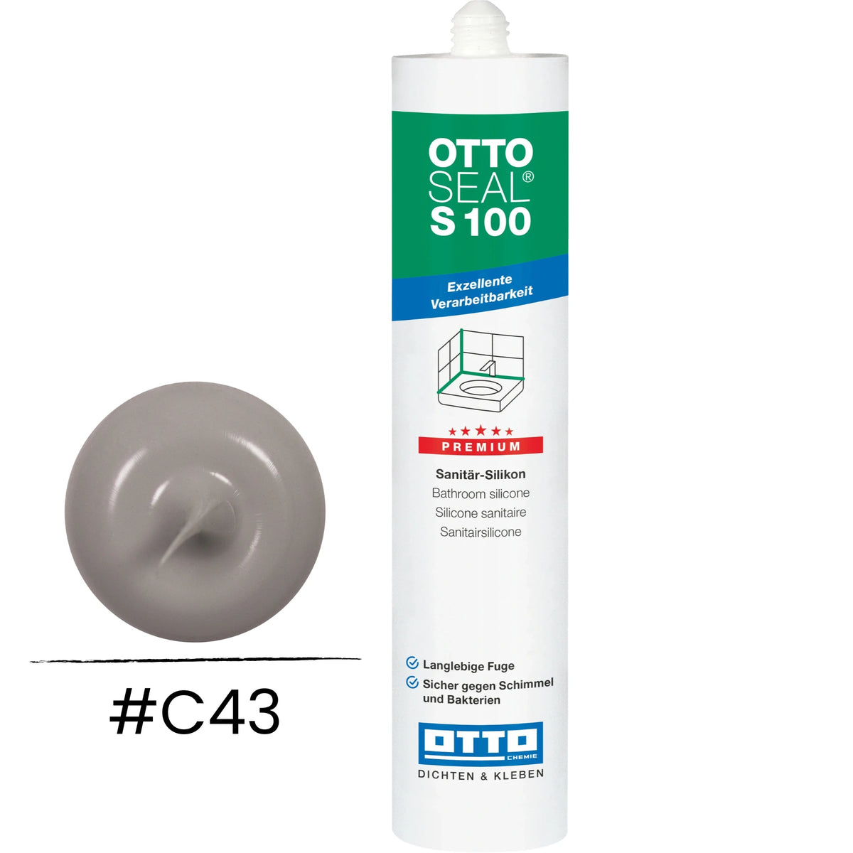 Produktbild OTTOSEAL S 100 Premium-Sanitär-Silikon manhattan C43
#A0005487

