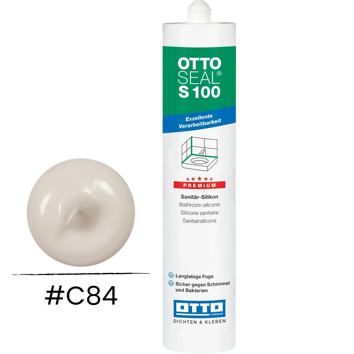 Produktbild OTTOSEAL S 100 Premium-Sanitär-Silikon pergamon C84
#A0005501

