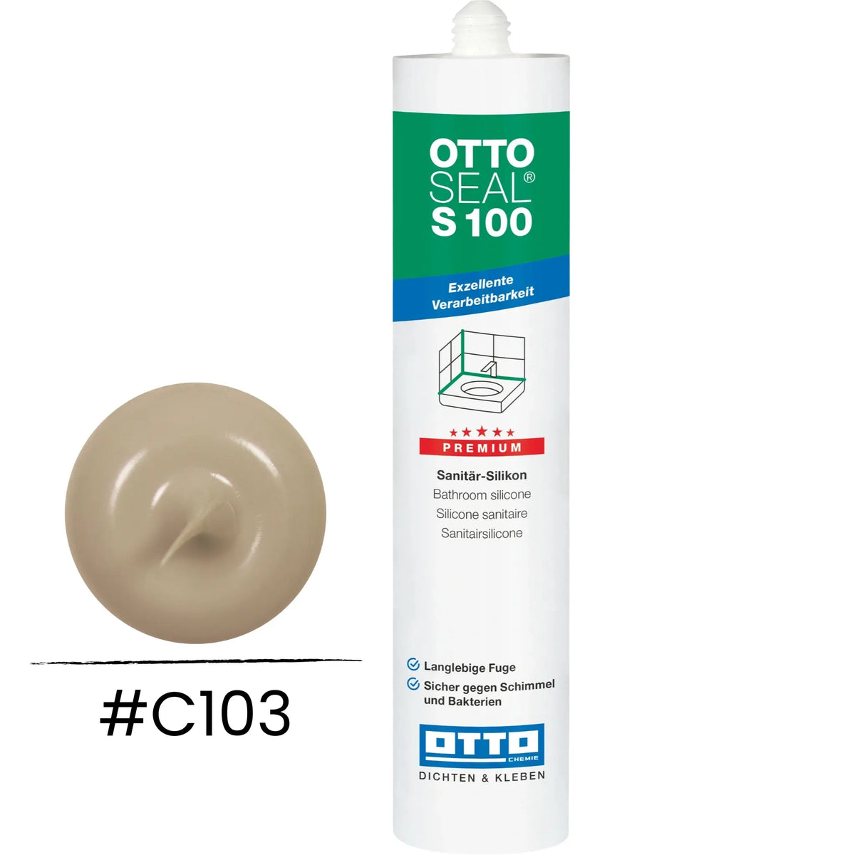 Produktbild OTTOSEAL S 100 Premium-Sanitär-Silikon sahara C103
#A0005486
