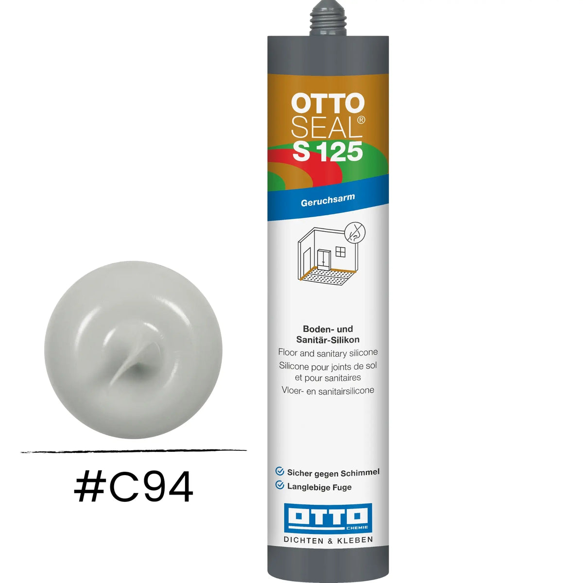 Produktbild OTTOSEAL S 125 – Boden- & Sanitär-Silikon silbergrau C94
#A0005515
