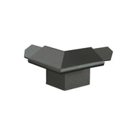 Angle extérieur pour profilés d'angle de balcon avec larmier anthracite et cache court vers le bas #FR0003300