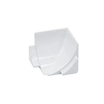 Gros plan sur le coin intérieur blanc Profilé de raccordement mural COVE #FR0002914
