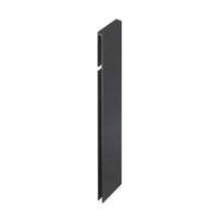 Prise de vue rapprochée connecteur profilé angulaire de balcon en T anthracite 120 mm #FR0003221