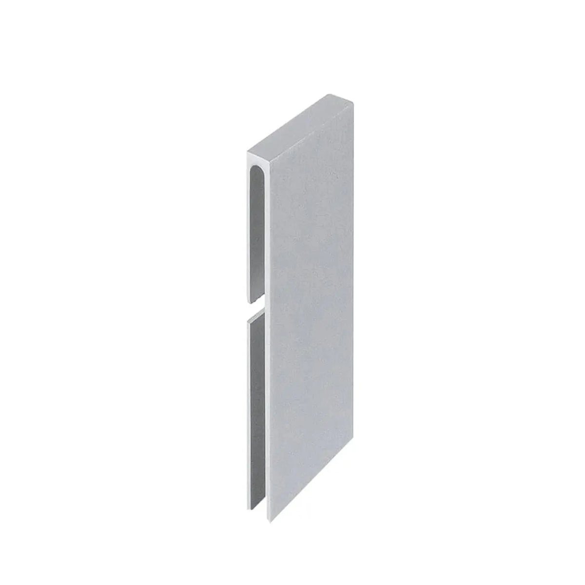 Prise de vue rapprochée connecteur profilé angulaire de balcon en T argenté 40 mm #FR0003289