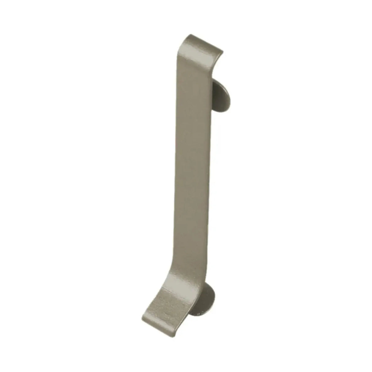 Connecteur en forme de S Plinthe aluminium anodisé titane avec clips de fixation et aspect mat #FR0002067
#FR0002072
#FR0002077