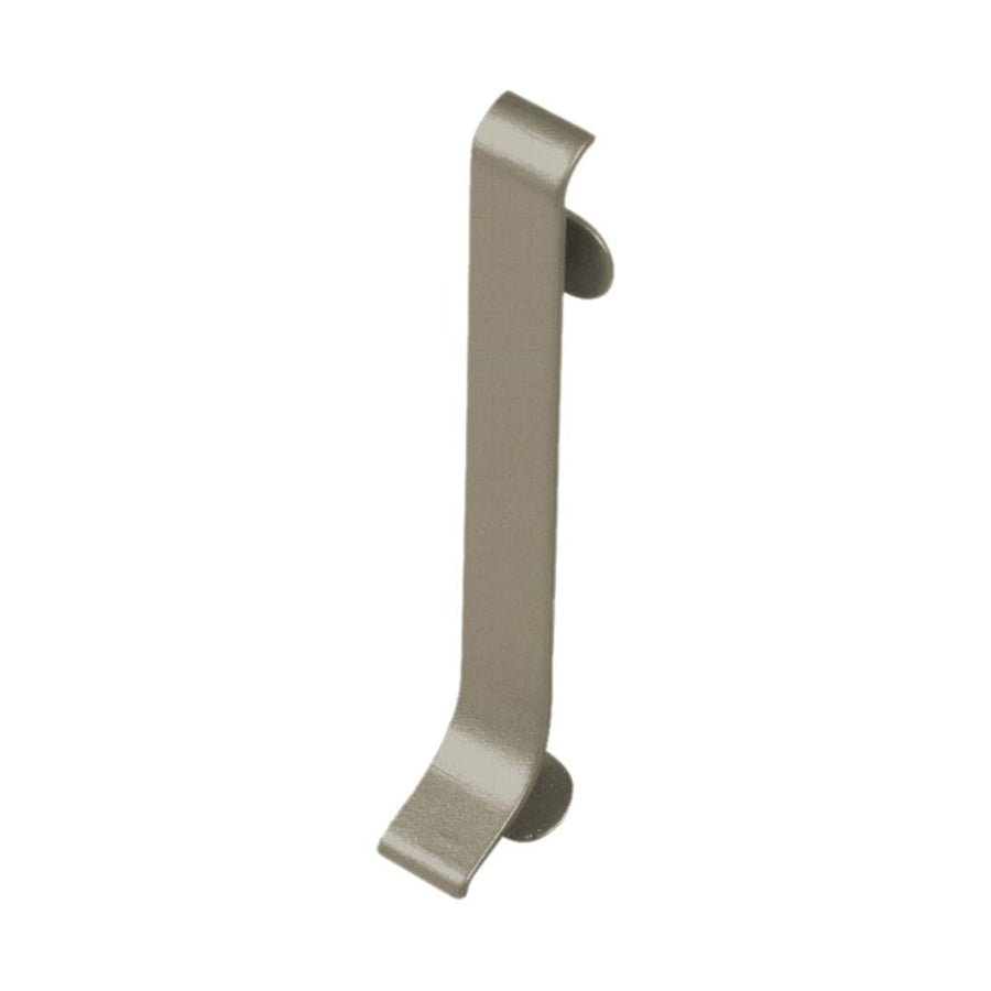 Connecteur en forme de S Plinthe aluminium anodisé titane avec clips de fixation et aspect mat #FR0002067
#FR0002072
#FR0002077
