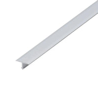 Profilé de transition étroit en forme de T en aluminium anodisé argenté #FR0001620