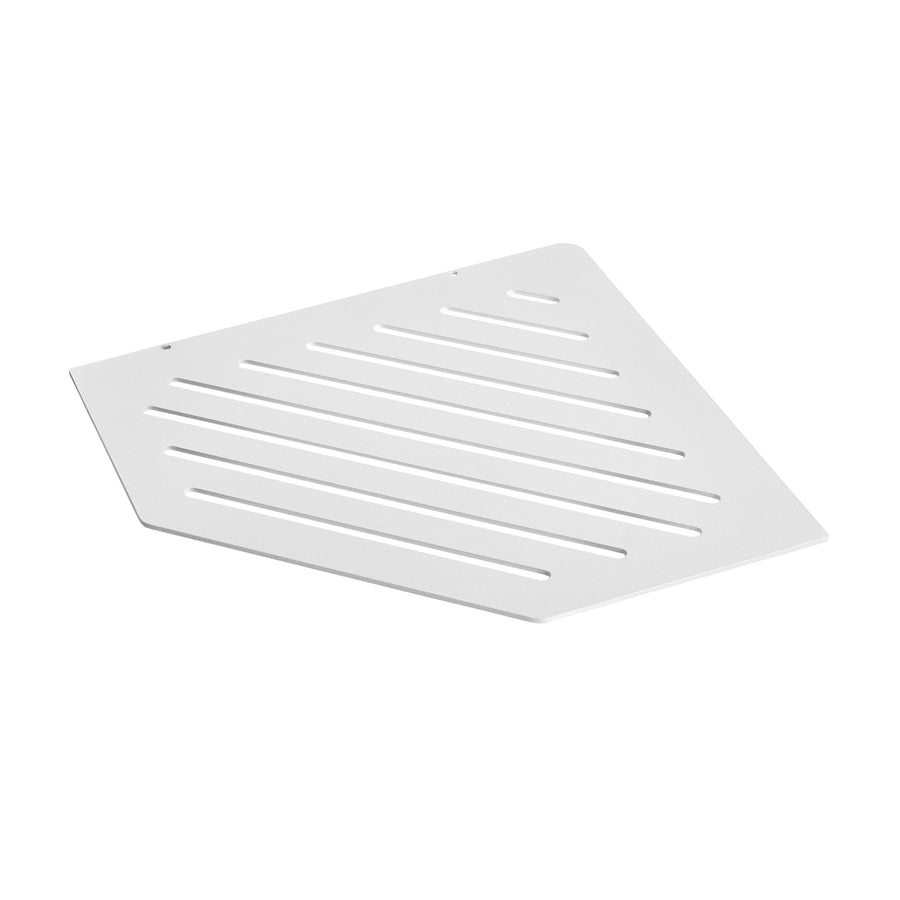 Detailbild TI-SHELF fünfeckige Edelstahlablage mit Line-Muster #A0004340