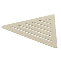 Tablette d'angle en aluminium couleur sable, aspect LINE #FR0004328