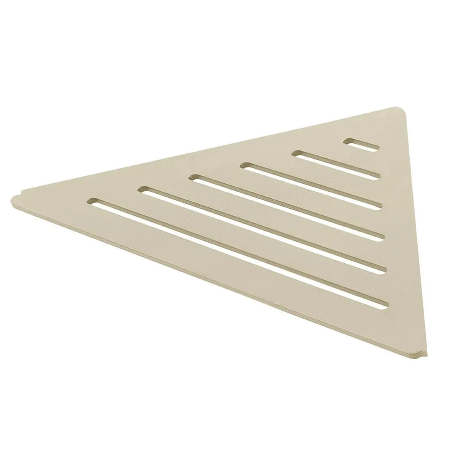 Tablette d'angle en aluminium couleur sable, aspect LINE #FR0004328
