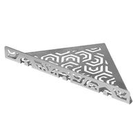 Image détaillée TI-SHELF tablette triangulaire en acier inoxydable avec motif penta et tringle #FR0004347
