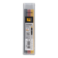Triuso replacement leads colour mix 2.8 mm with graphite, red and yellow, 6 pcs in plastic case #A0005651