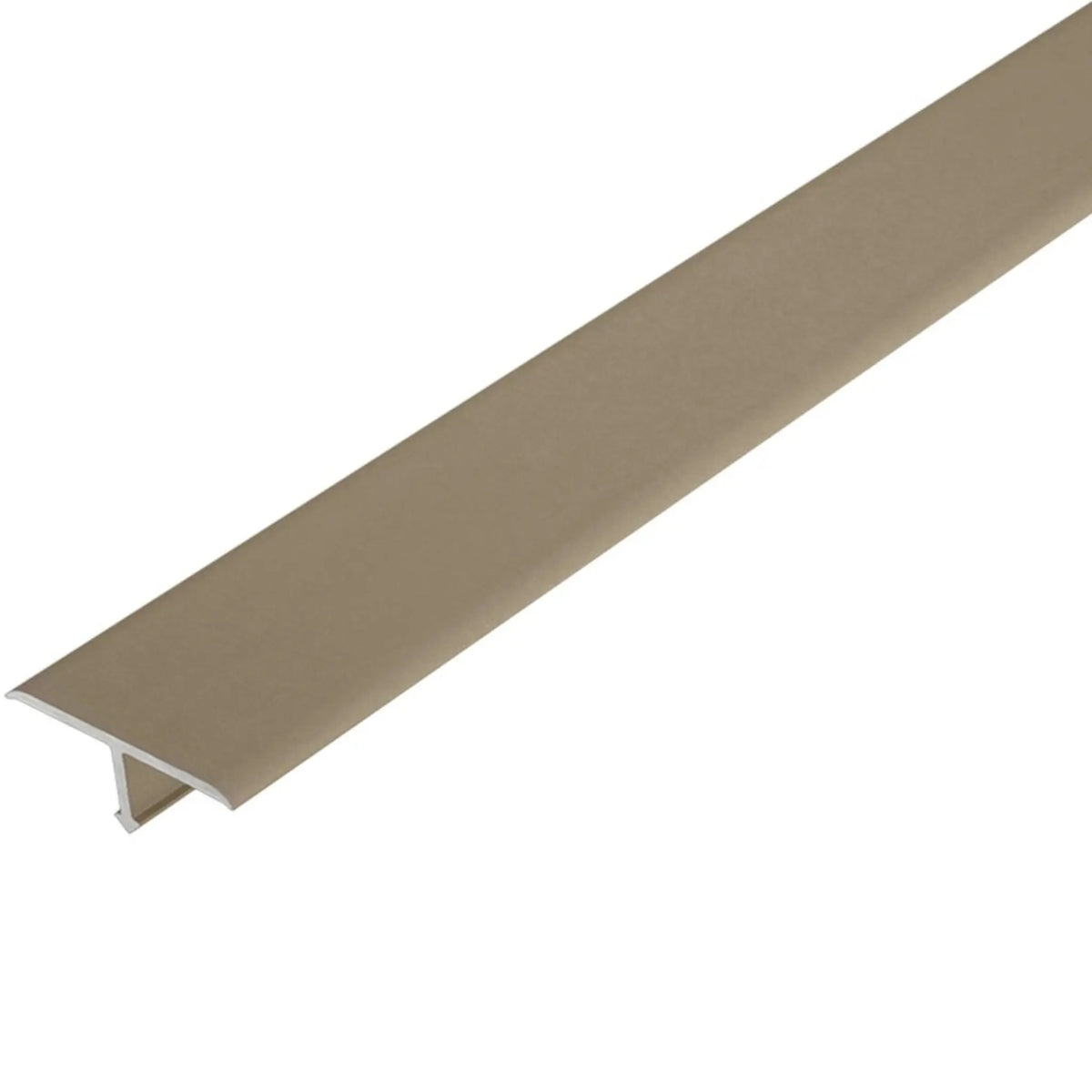 Profilé de transition en forme de T en aluminium anodisé titane 25 mm #FR0003148 #A0003148