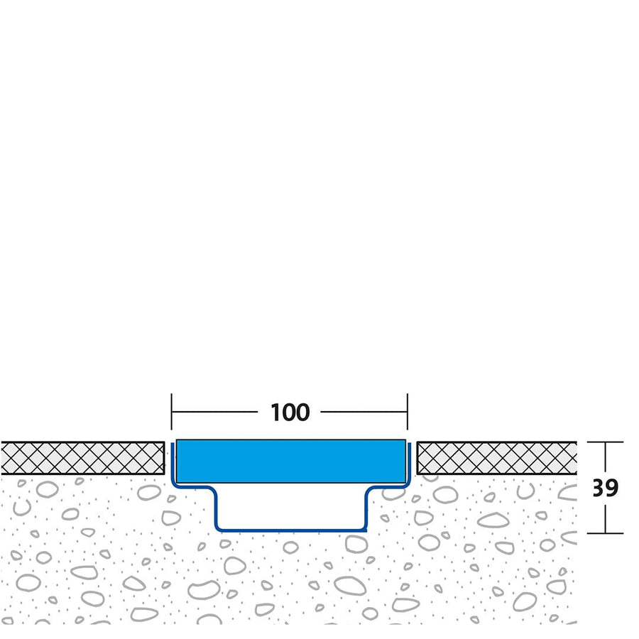 Dessin technique du caniveau de drainage DW 100 mm installé #FR0005121
#FR0005125
