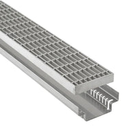 Gros plan sur le caniveau de façade DW en acier inoxydable étroit #FR0005121
#FR0005125