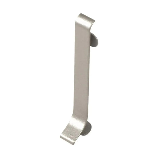 S-förmiger Verbinder Sockelleiste Aluminium silber eloxiert mit Befestigungsclips und matter Optik #A0002043
#A0002048
#A0002053
#A0002058

