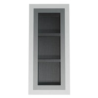 Frontansicht der Wandnische befliesbar PRO 250 x 800 x 87 mm mit Abdichtungsvlies und zwei Zwischenböden #A0005003
