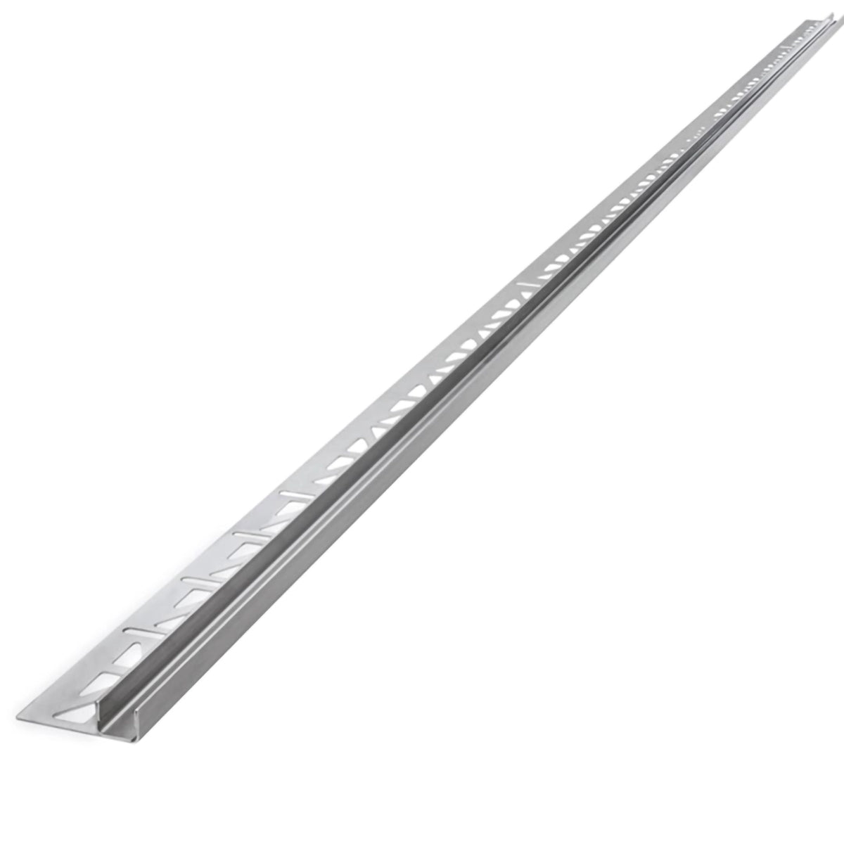Aufnahme des DURAL U Profils für Glas mit gestanzten Schenkel aus etwas Entfernung
