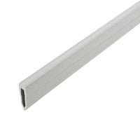 Close-up of the narrow wedge-shaped expansion joint profiles PVC for thick bed