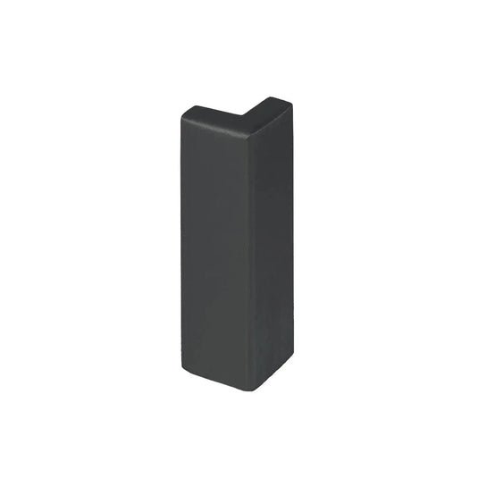 40 mm external corner for T-shaped balcony tile edge trim in black. RAL 7016 #A0003230