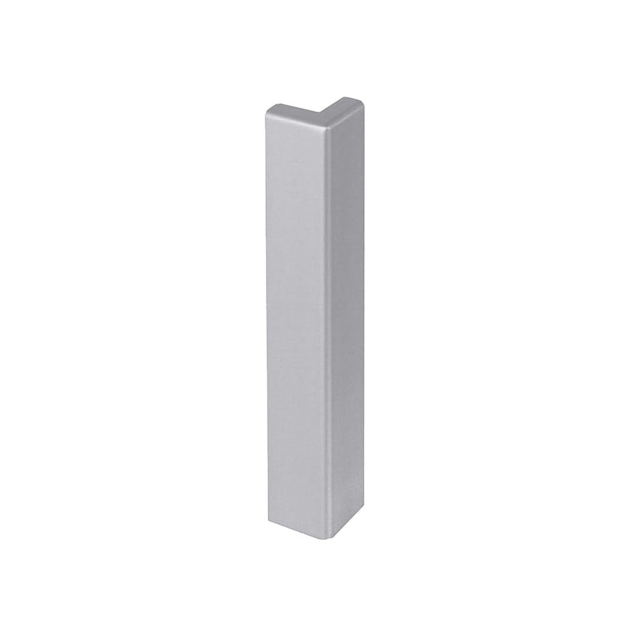 80 mm Außenecke Balkonwinkelprofil T-Form. Silber eloxierte Oberfläche #A0003296