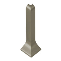 Nahaufnahme eloxierte Sockelleisten Außenecke aus Aluminium in der Farbe Titan #A0002063
#A0002068
#A0002073
