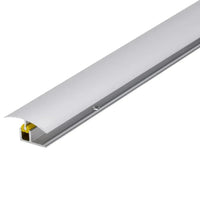 Detailed view silver anodised height adjustment profile CLIP. Base profile, yellow clip and top profile #A0003681
#A0003682