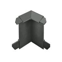 Close-up of the anthracite inside corner balcony angle profile drip edge with 60 mm panel #A0003302
